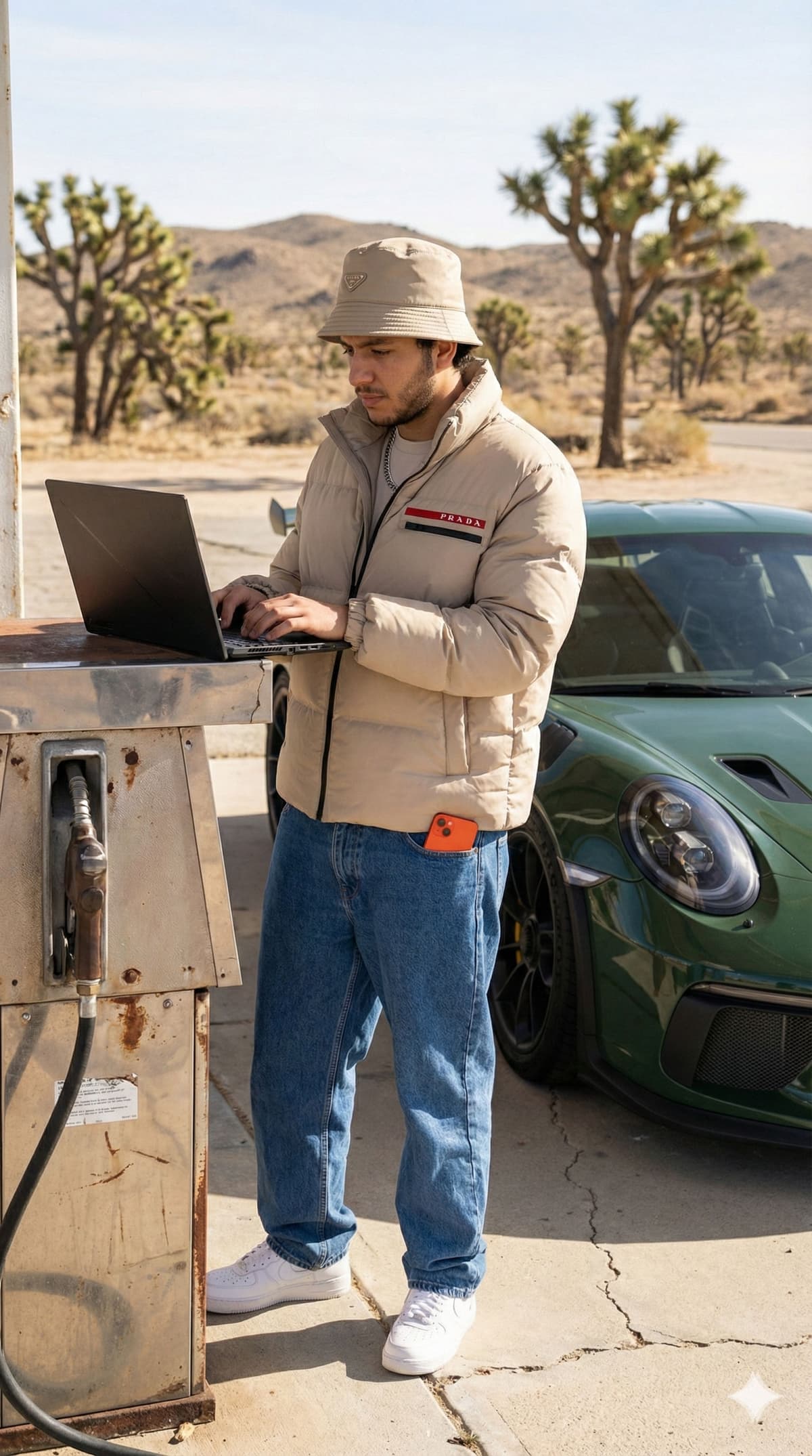 💸 Work From Anywhere Aesthetic: Free AI Prompt — Portrait AI art prompt example for Gemini and Stable Diffusion