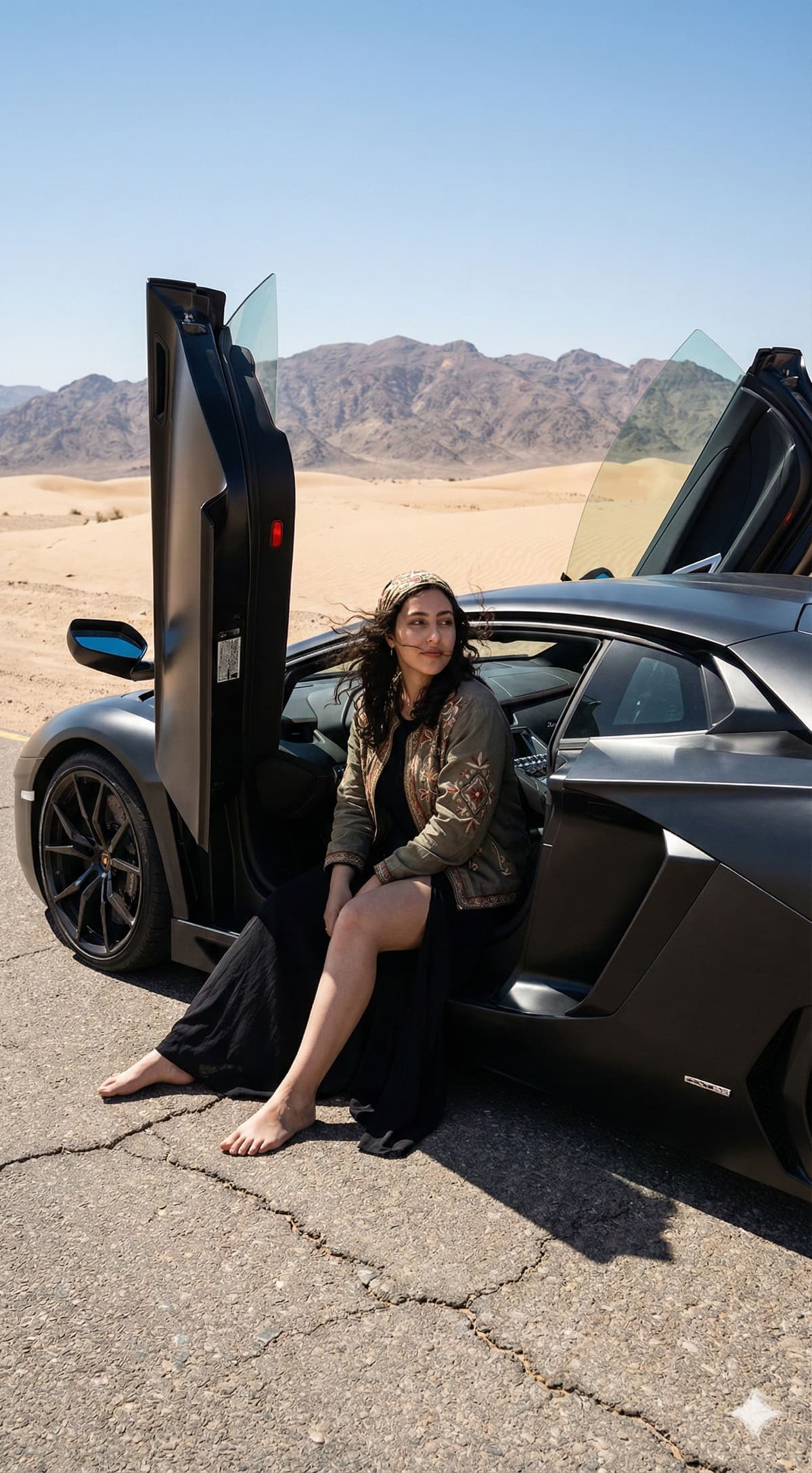 🌵 Dubai Aesthetic: Free AI Travel Prompt — Portrait AI art prompt example for Gemini and Stable Diffusion