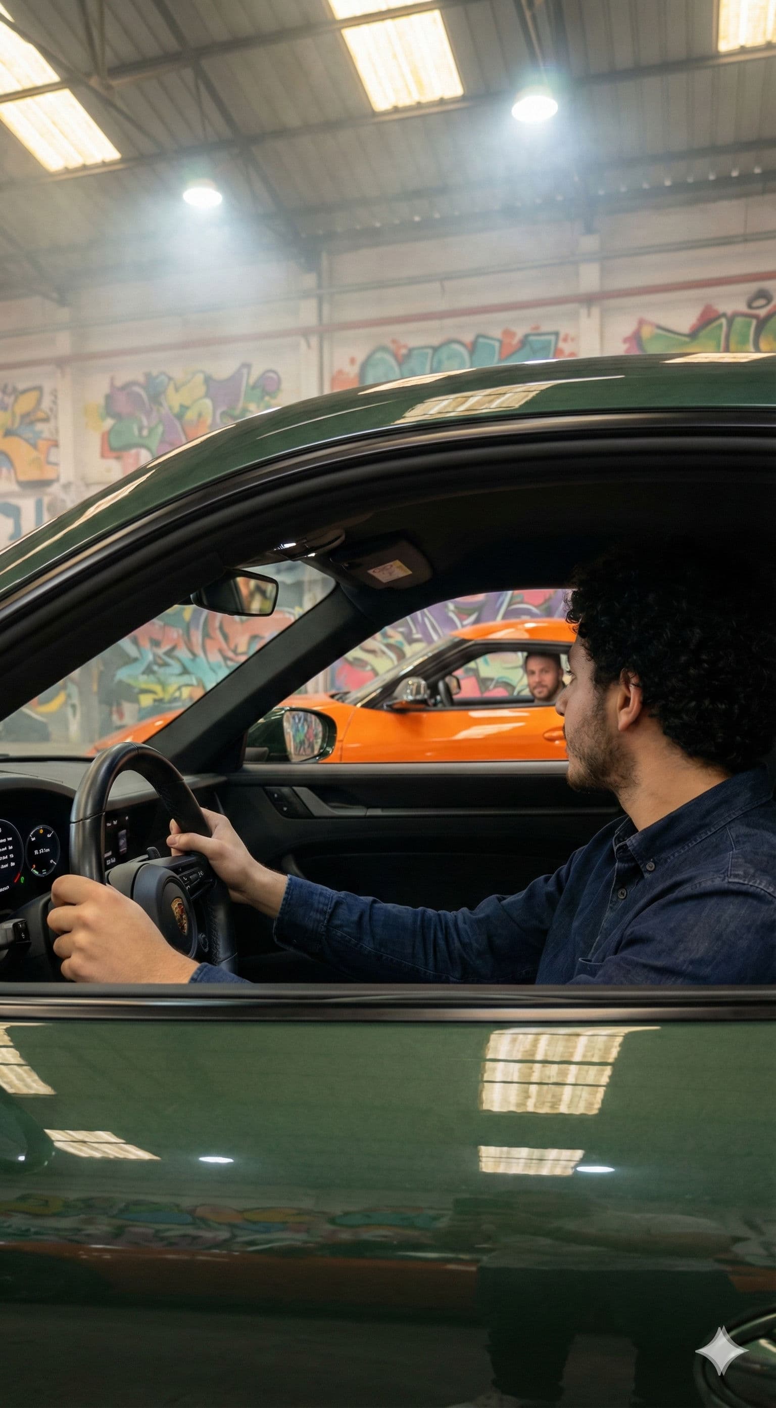 FREE Prompt: Underground Car Meet & Urban Photography Aesthetic — Portrait AI art prompt example for Midjourney and Stable Diffusion