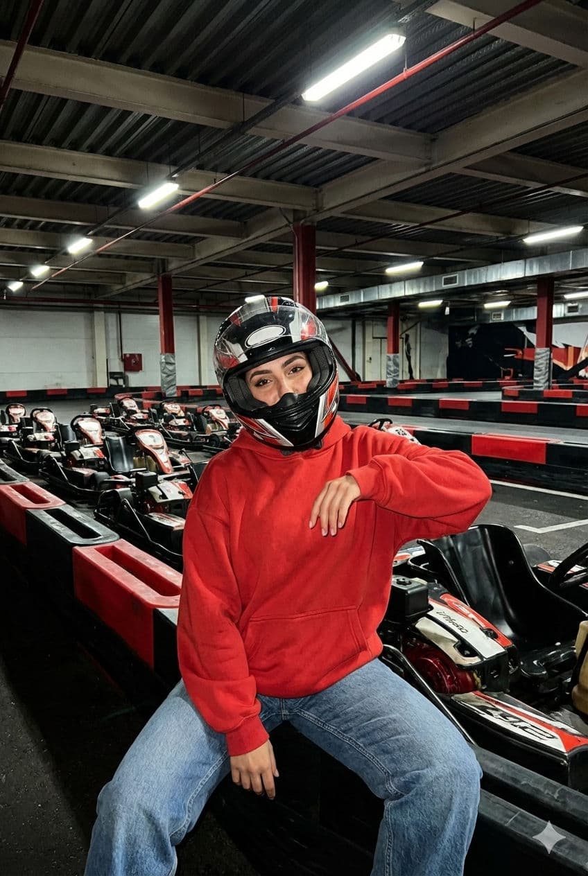 🏎️ Racer Girl Aesthetic: Free AI Art Prompt — Portrait AI art prompt example for Gemini and Stable Diffusion