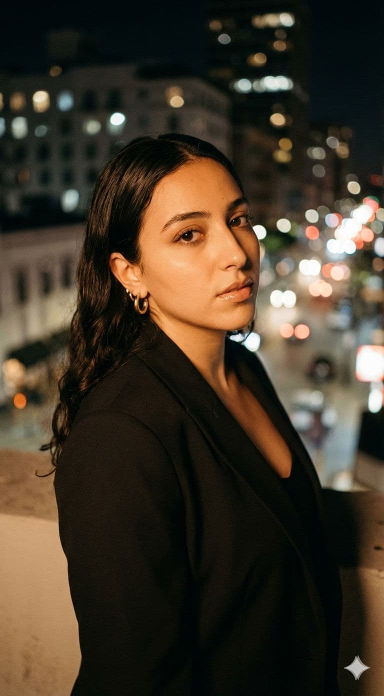 🌃 Downtown City Girl Aesthetic: Free AI Prompt — Portrait AI art prompt example for Midjourney and Stable Diffusion