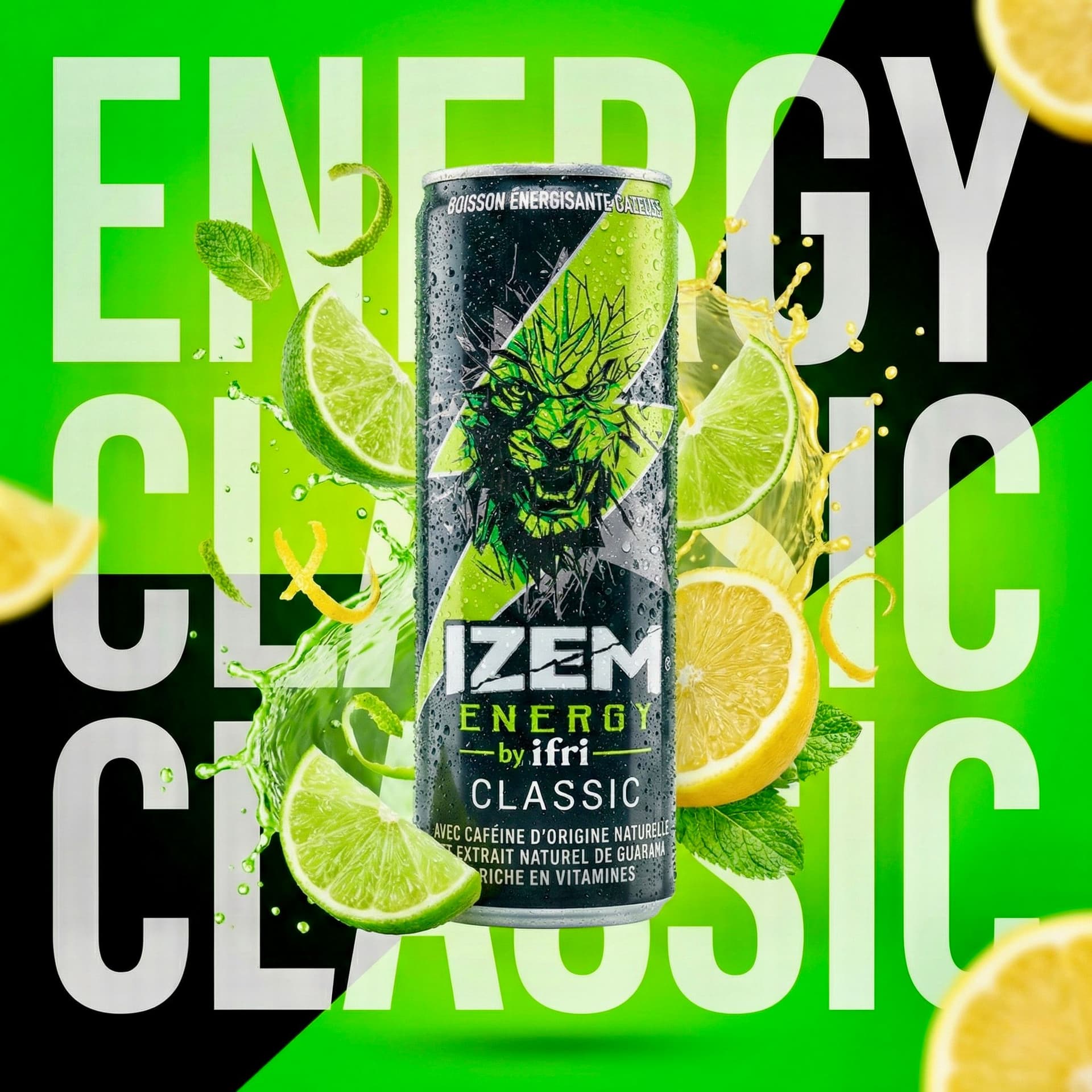 Energy Drink Social Post Prompt  — Business AI art prompt example for Midjourney and Stable Diffusion