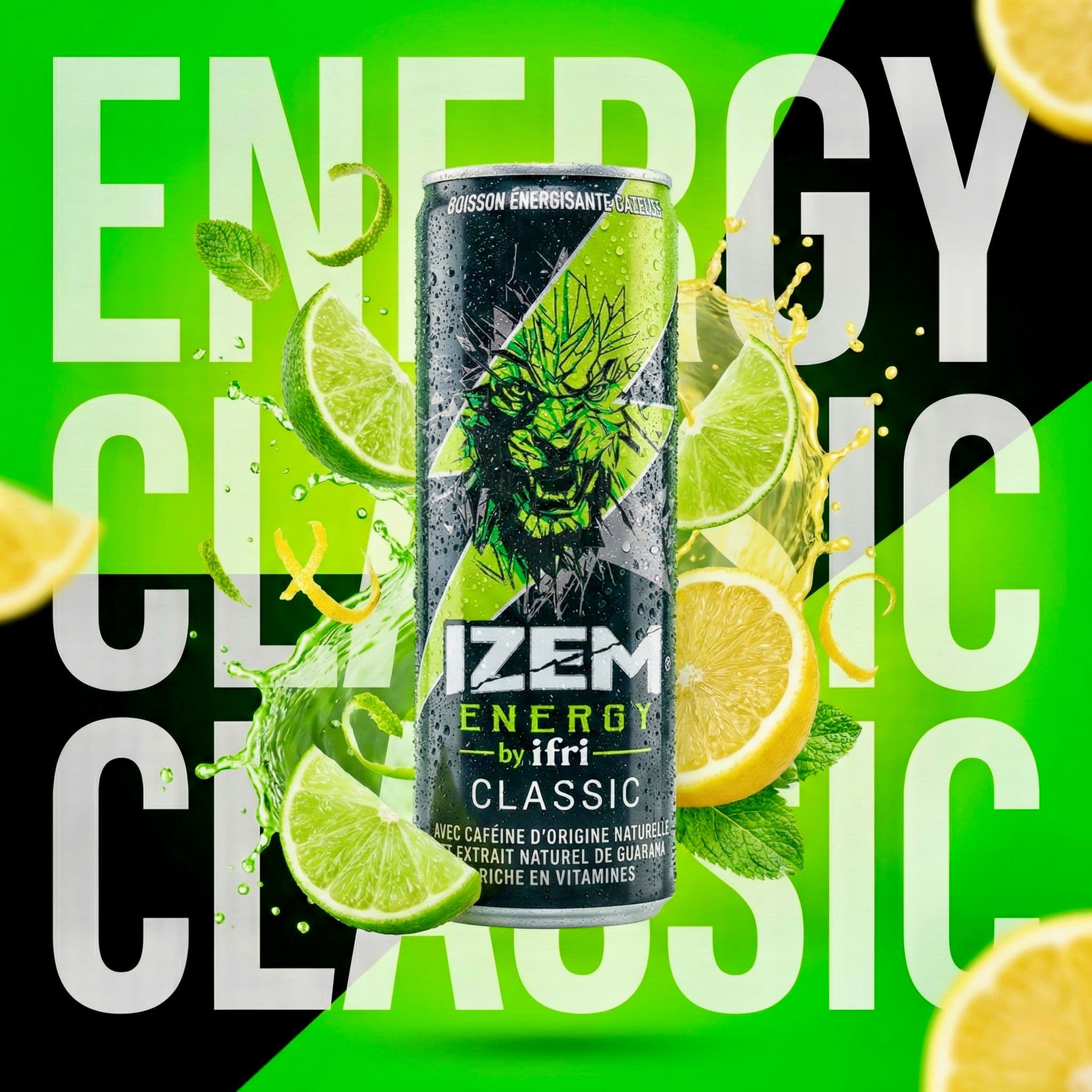 Energy Drink Social Post Prompt  — Business AI art prompt example for Midjourney and Stable Diffusion