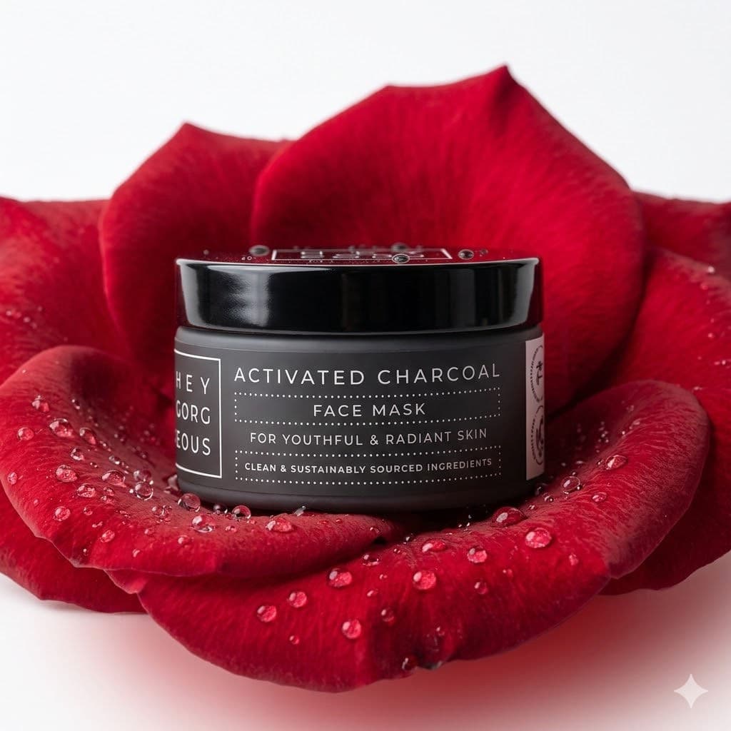 Luxury Rose Petal Skincare Product Photography – Hyper-Realistic Studio Shot with Dew Drops & Exact Packaging Preservation — Business AI art prompt example for Gemini and Stable Diffusion