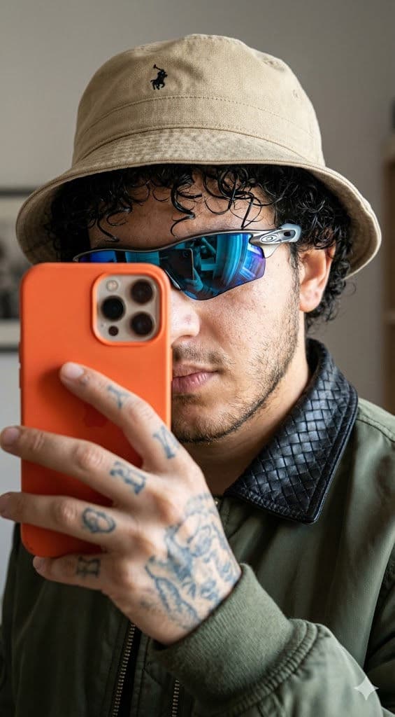 Mirror Identity — Hyperrealistic Self-Portrait — Portrait AI art prompt example for Midjourney and Stable Diffusion