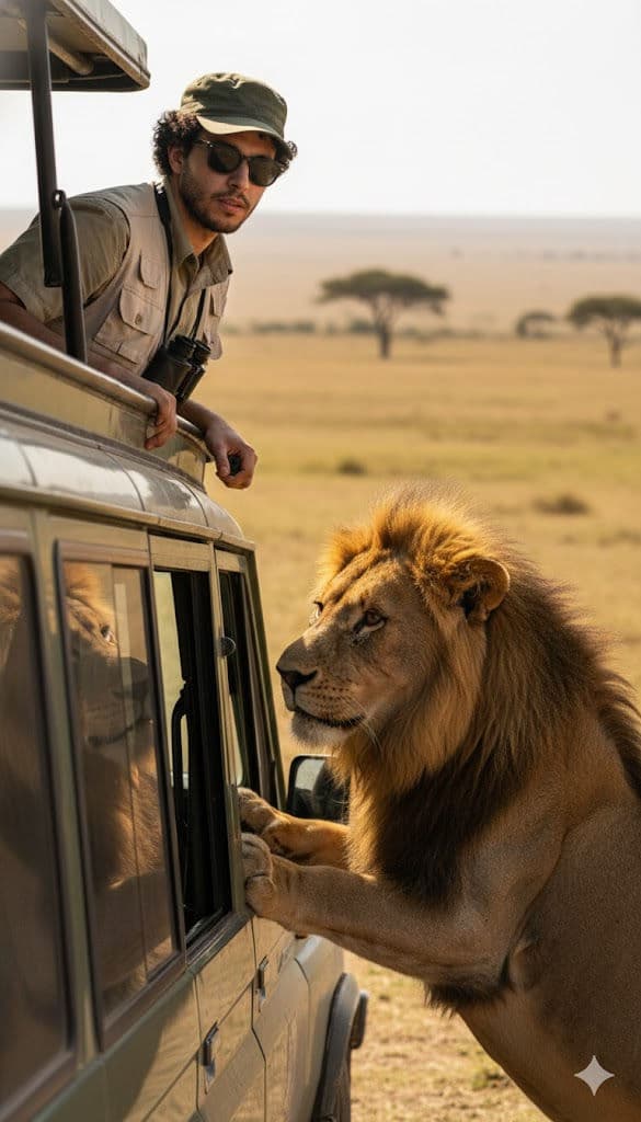 🦁 Cinematic Safari Adventure Aesthetic: Free AI Prompt — 3D AI art prompt example for Midjourney and Stable Diffusion