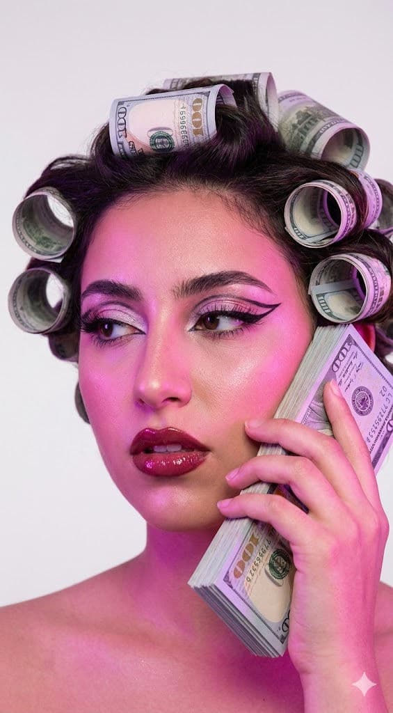 💸 Rich Girl Energy Aesthetic: Free AI Portrait Prompt — Portrait AI art prompt example for Gemini and Stable Diffusion