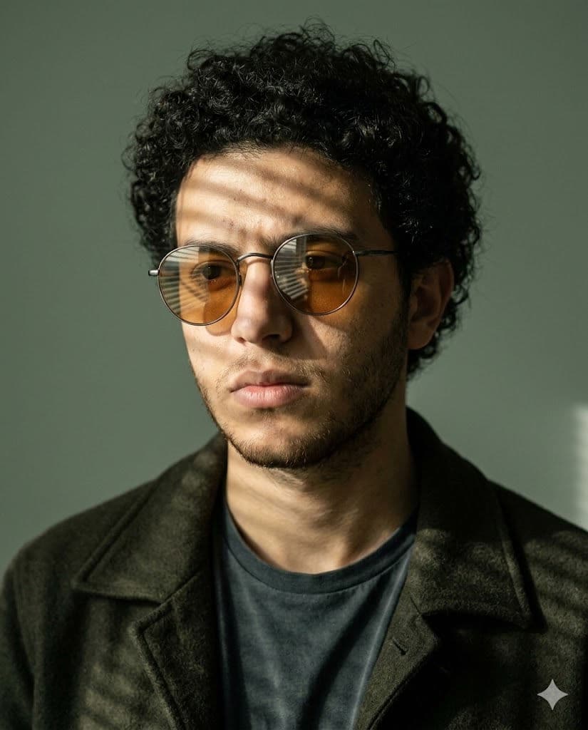 Free Prompt for Moody Cinematic Fashion Editorial Portrait with Window Shadows — Portrait AI art prompt example for Midjourney and Stable Diffusion