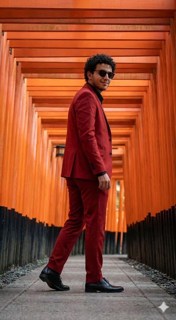 ⛩️ Cinematic Kyoto Travel Editorial: Free AI Prompt — Portrait AI art prompt example for Midjourney and Stable Diffusion