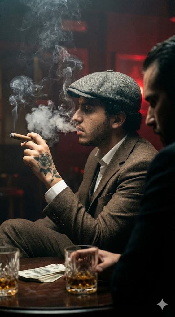 🥃 Peaky Blinders Aesthetic: Free AI Portrait Prompt — Portrait AI art prompt example for Midjourney and Stable Diffusion