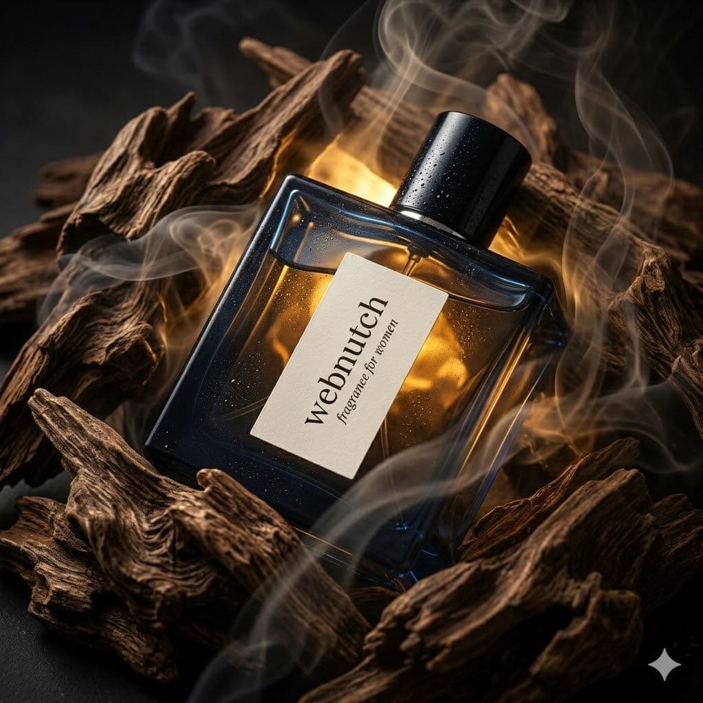 Oud Ember Ritual / Cinematic Luxury Fragrance Still — Business AI art prompt example for Gemini and Stable Diffusion