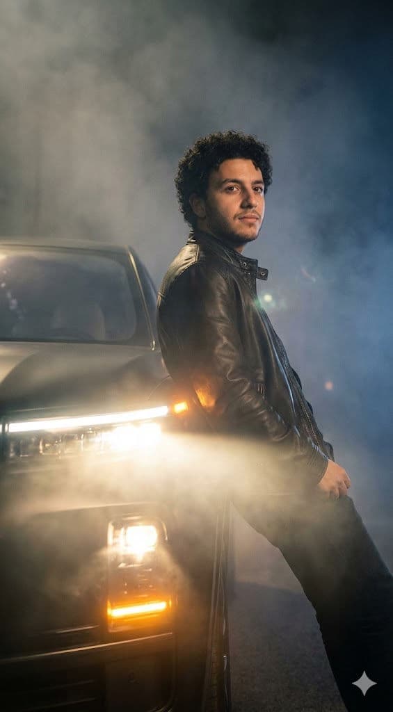 🚗 Cinematic Night Drive Aesthetic: Free AI Prompt — Portrait AI art prompt example for Midjourney and Stable Diffusion