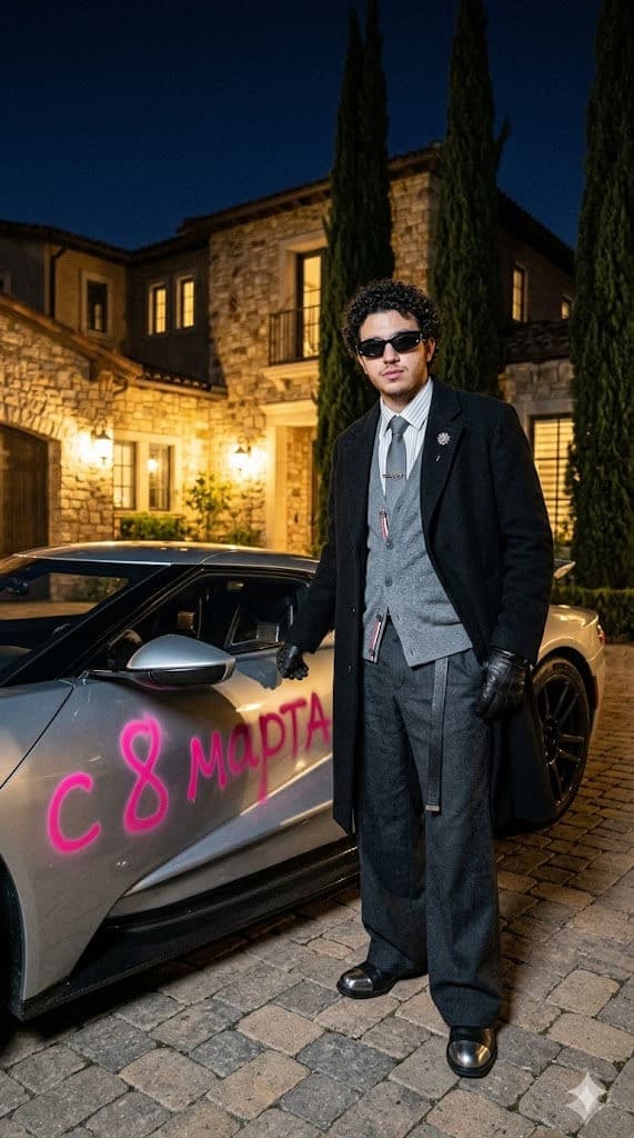 Free Prompt for Hyper-Realistic Ford GT Luxury Night Editorial Scene — Portrait AI art prompt example for Midjourney and Stable Diffusion