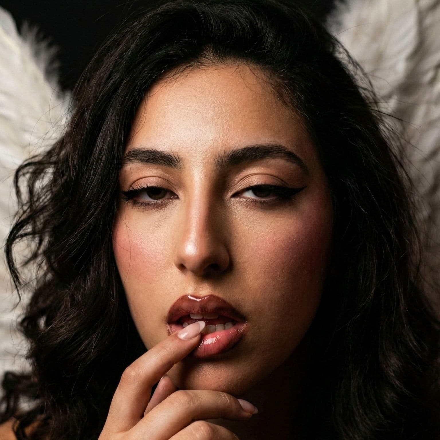 Ultra-Realistic Dark Angel Portrait — Portrait AI art prompt example for Midjourney and Stable Diffusion